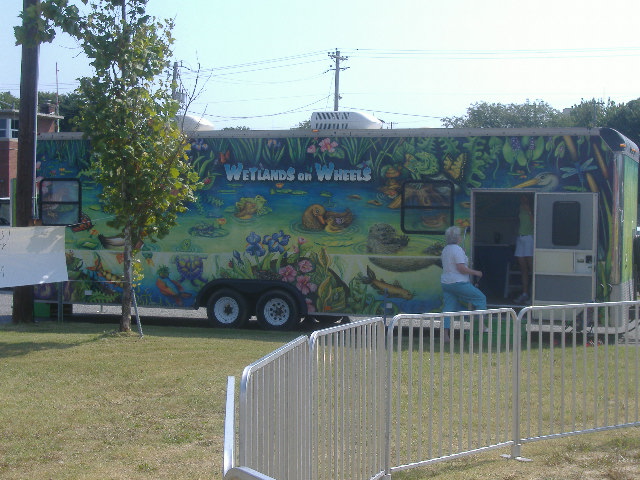 This trailer purported to be Wetlands on Wheels. Don't recall seeing it at RiverFest last year.